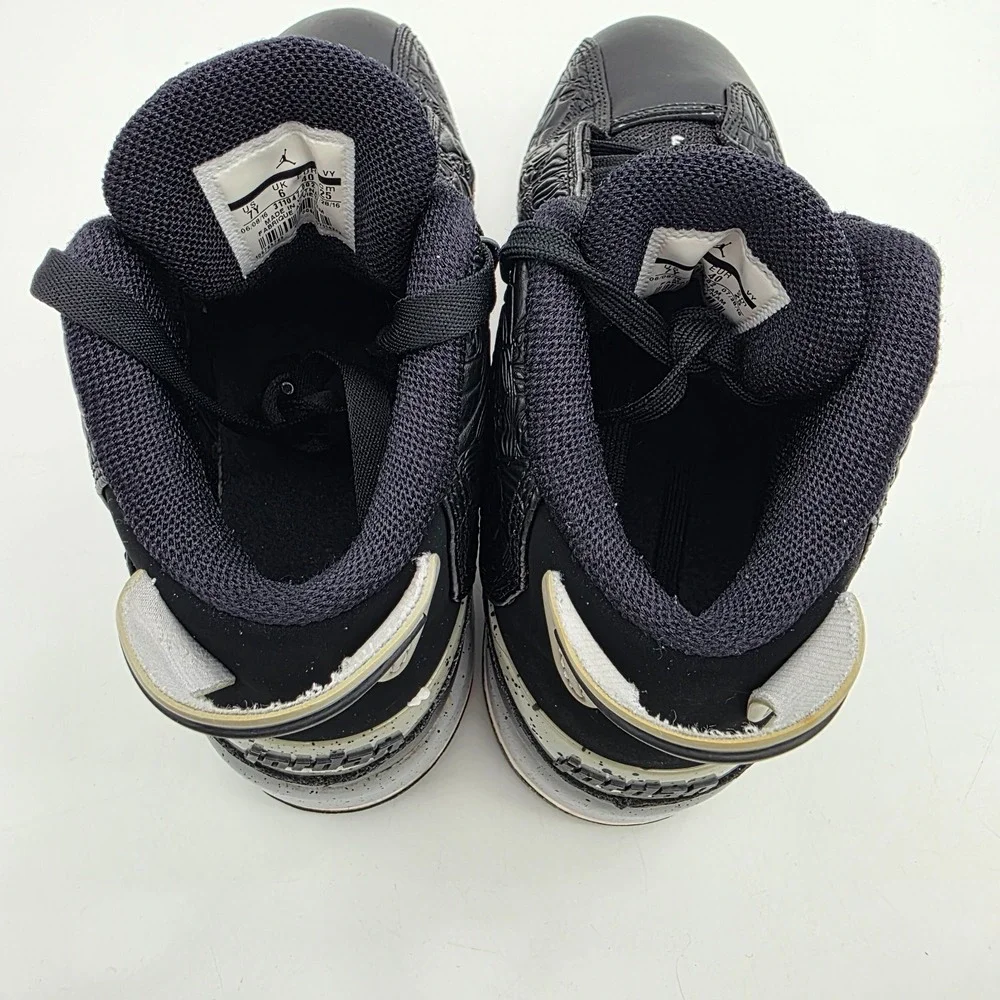 Nike Air Jordan Dub Zero Black Wolf Grey White Laser Men's Boys Sneakers Size 7Y